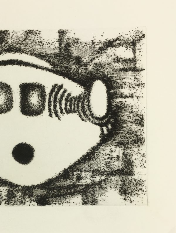 Black & White Modern Original Art - Otherworldly, Grangié, French, c.1960