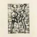 Black & White Modern Original Art - Otherworldly, Grangié, French, c.1960