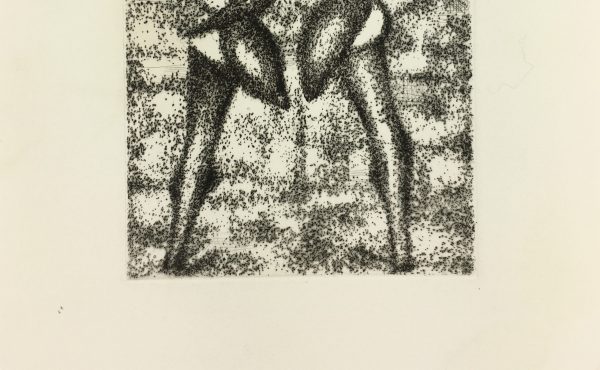 Black & White Modern Original Art - Otherworldly, Grangié, French, c.1960
