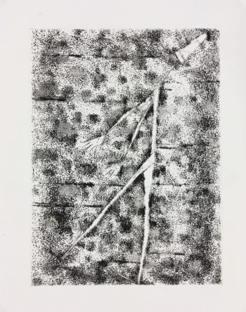 Black & White Modern Original Art - Otherworldly, Grangié, French, c.1960
