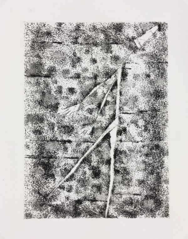 Black & White Modern Original Art - Otherworldly, Grangié, French, c.1960