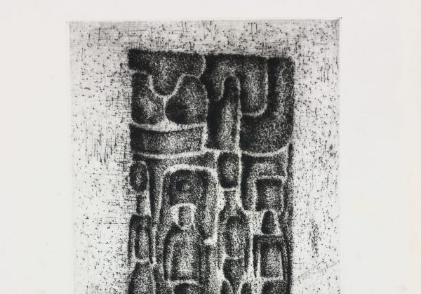 Black & White Modern Original Art - Otherworldly, Grangié, French, c.1960