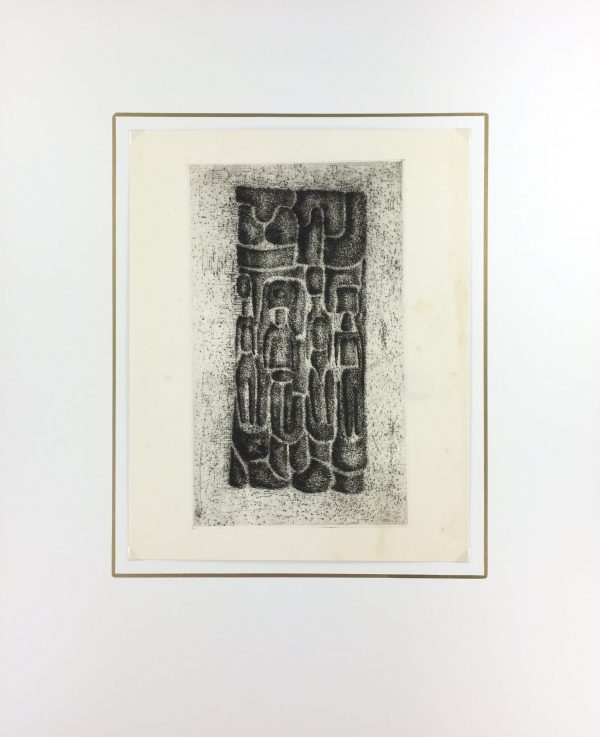 Black & White Modern Original Art - Otherworldly, Grangié, French, c.1960