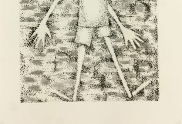 Black & White Modern Original Art - Otherworldly, Grangié, French, c.1960