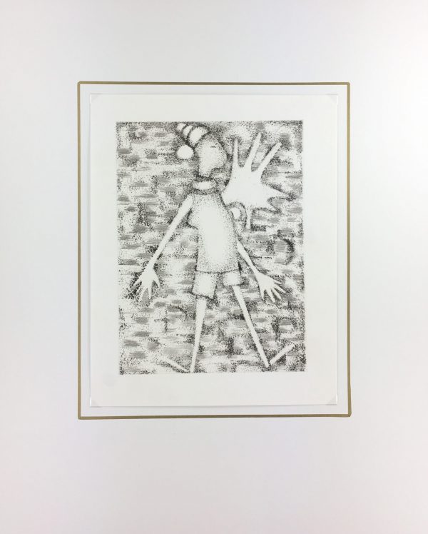 Black & White Modern Original Art - Otherworldly, Grangié, French, c.1960