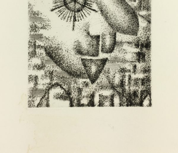 Black & White Modern Original Art - Otherworldly, Grangié, French, c.1960