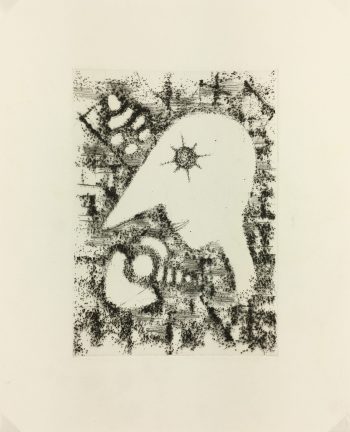 Black & White Modern Original Art - Otherworldly, Grangié, French, c.1960