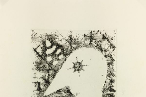 Black & White Modern Original Art - Otherworldly, Grangié, French, c.1960