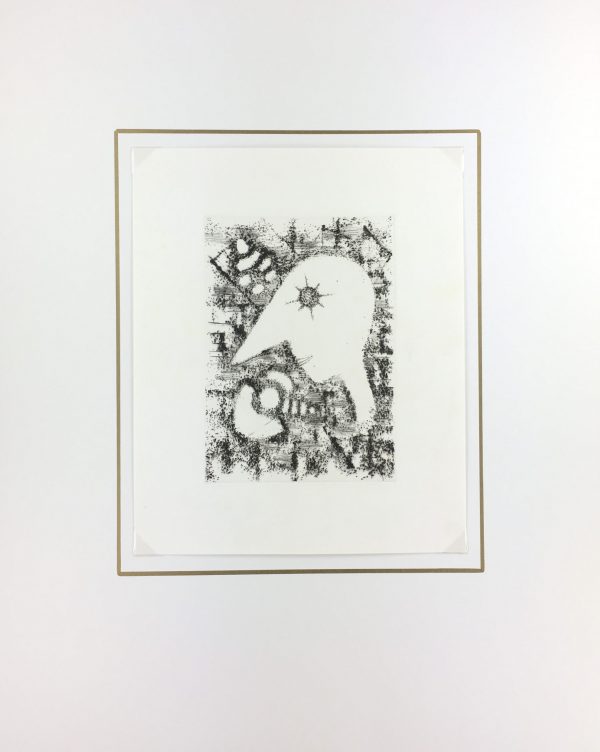 Black & White Modern Original Art - Otherworldly, Grangié, French, c.1960
