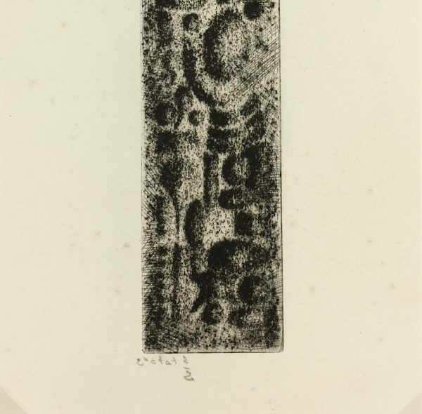 Black & White Modern Original Art - Otherworldly, Grangié, French, c.1960