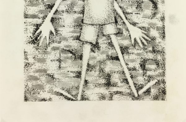 Black & White Modern Original Art - Otherworldly, Grangié, French, c.1960