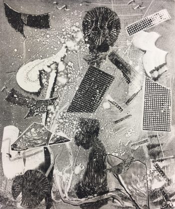 Black & White Modern Original Art - Abstract, Kismine Varnier, 2006