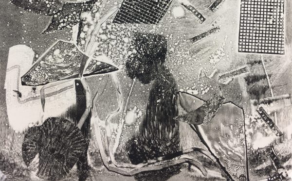 Black & White Modern Original Art - Abstract, Kismine Varnier, 2006