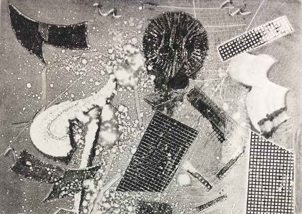 Black & White Modern Original Art - Abstract, Kismine Varnier, 2006
