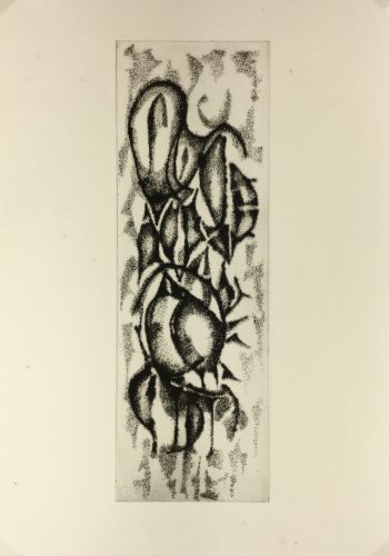 Black & White Modern Original Art - Otherworldly, Grangié, French, c.1960