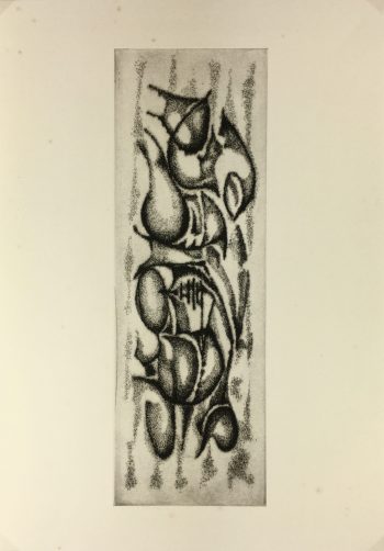 Black & White Modern Original Art - Otherworldly, Grangié, French, c.1960