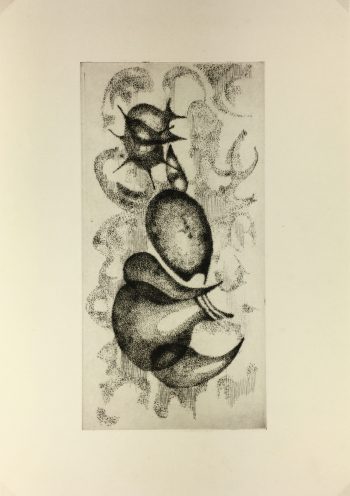 Black & White Modern Original Art - OTherworldly, Grangié, French, c.1960