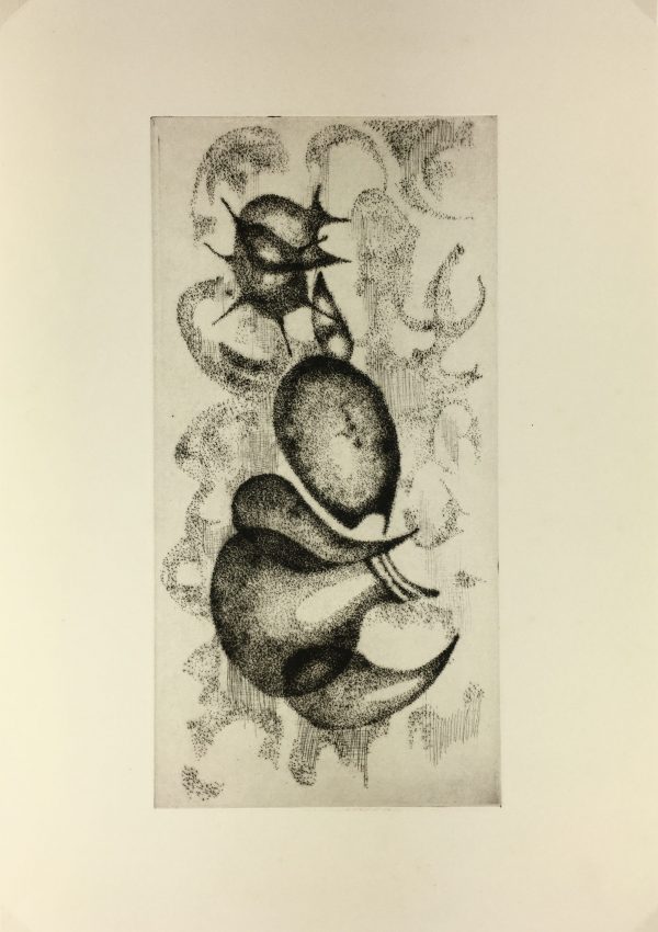 Black & White Modern Original Art - OTherworldly, Grangié, French, c.1960