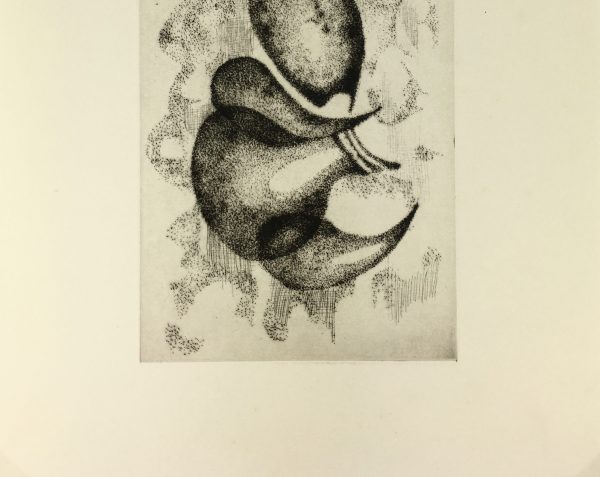 Black & White Modern Original Art - OTherworldly, Grangié, French, c.1960