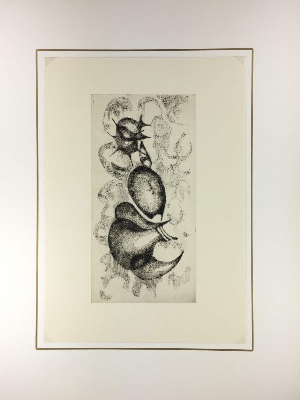Black & White Modern Original Art - OTherworldly, Grangié, French, c.1960