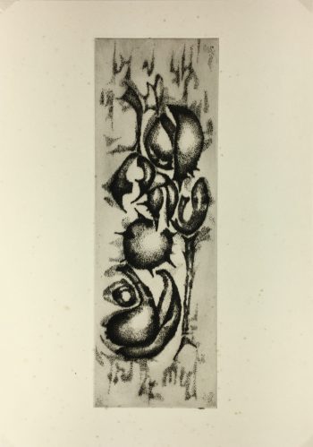 Black & White Modern Original Art - Otherworldly, Grangié, French, c.1960