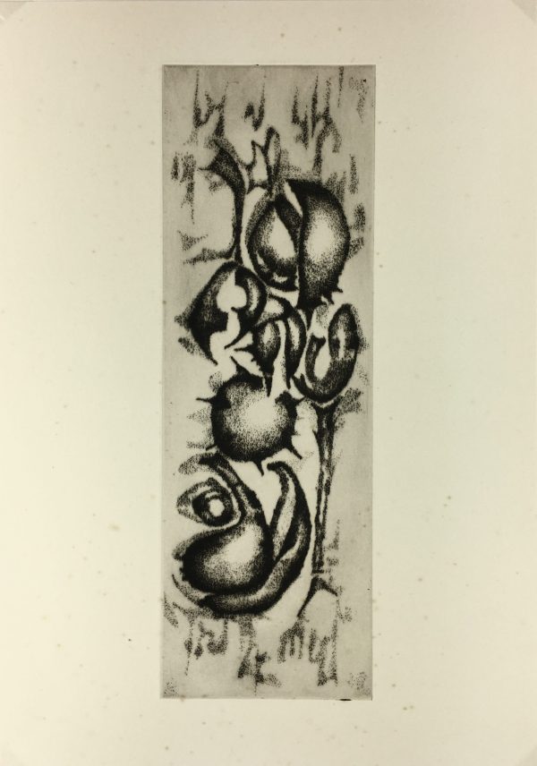 Black & White Modern Original Art - Otherworldly, Grangié, French, c.1960