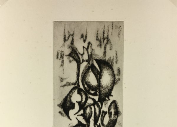 Black & White Modern Original Art - Otherworldly, Grangié, French, c.1960