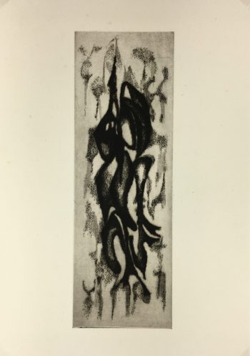Black & White Modern Original Art - Otherworldly, Grangié, French, c.1960