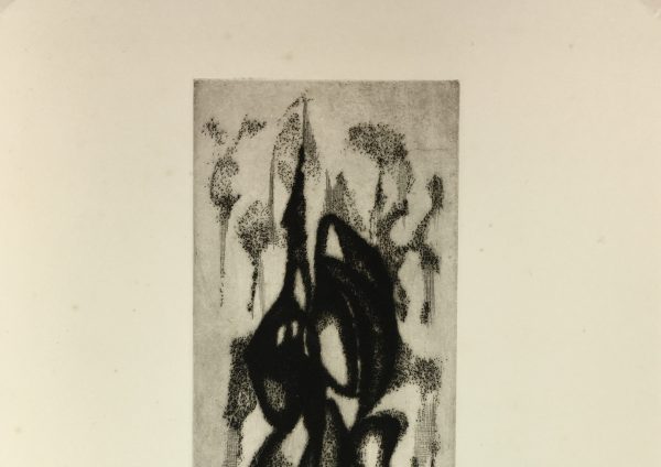 Black & White Modern Original Art - Otherworldly, Grangié, French, c.1960