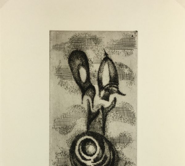 Black & White Modern Original Art - Otherworldly, Grangié, French, c.1960