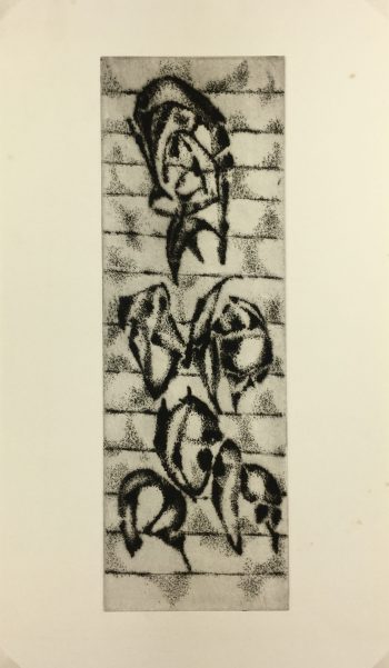 Black & White Modern Original Art - Otherworldly, Grangié, French, c.1960