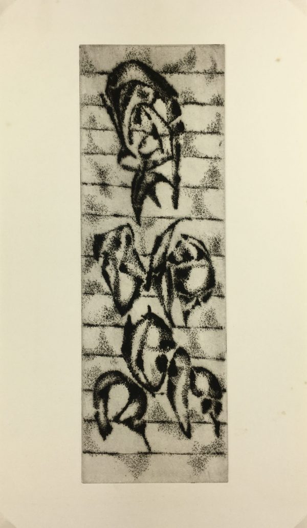 Black & White Modern Original Art - Otherworldly, Grangié, French, c.1960