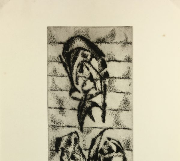 Black & White Modern Original Art - Otherworldly, Grangié, French, c.1960