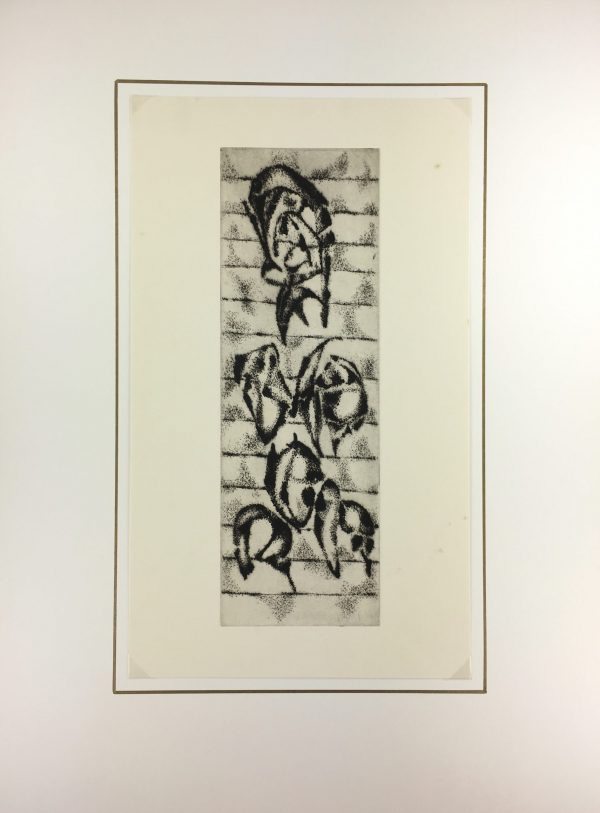 Black & White Modern Original Art - Otherworldly, Grangié, French, c.1960