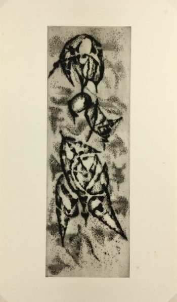 Black & White Modern Original Art - Otherworldly, Grangié, French, c.1960
