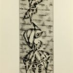 Black & White Modern Original Art - Otherworldly, Grangié, French, c.1960
