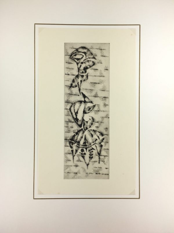 Black & White Modern Original Art - Otherworldly, Grangié, French, c.1960