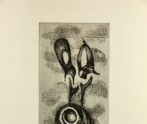 Black & White Modern Original Art - Otherworldly, Grangié, French, c.1960