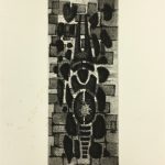Black & White Modern Original Art - Otherworldly, Grangié, French, c.1960