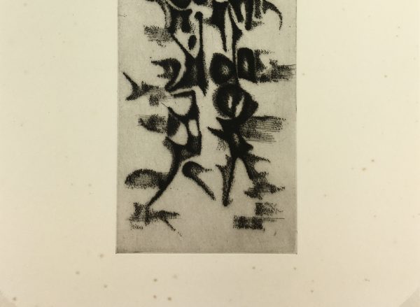 Black & White Modern Original Art - Otherworldly, Grangié, French, c.1960