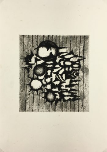 Black & White Modern Original Art - Otherworldly, Grangié, French, c.1960