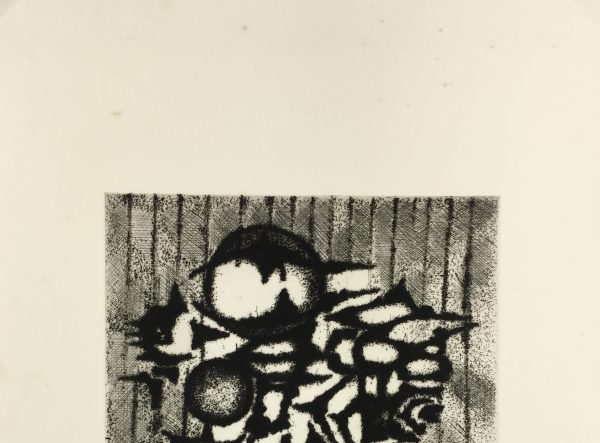 Black & White Modern Original Art - Otherworldly, Grangié, French, c.1960