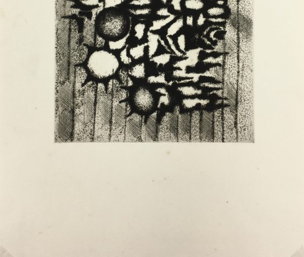 Black & White Modern Original Art - Otherworldly, Grangié, French, c.1960