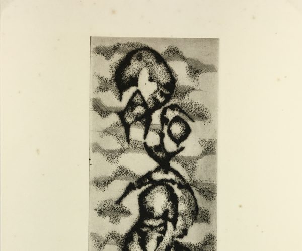 Black & White Modern Original Art - Otherworldly, Grangié, French, c.1960