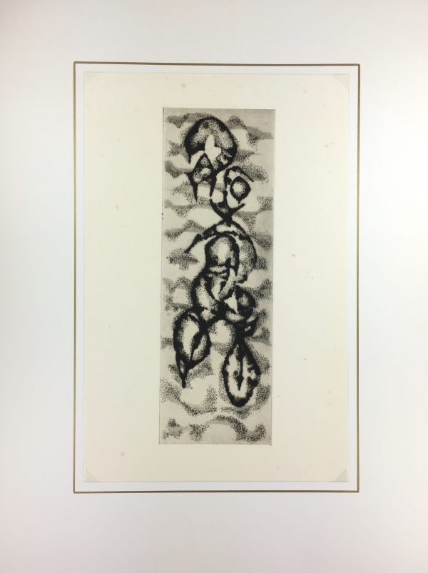 Black & White Modern Original Art - Otherworldly, Grangié, French, c.1960