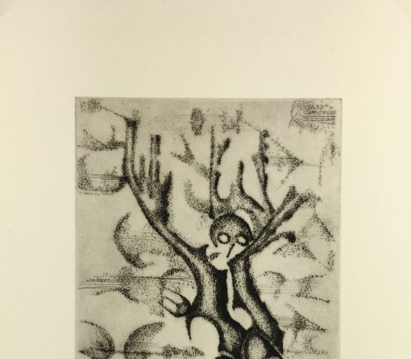 Black & White Modern Original Art - Otherworldly, Grangié, French, c.1960