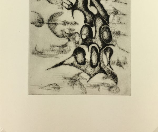 Black & White Modern Original Art - Otherworldly, Grangié, French, c.1960
