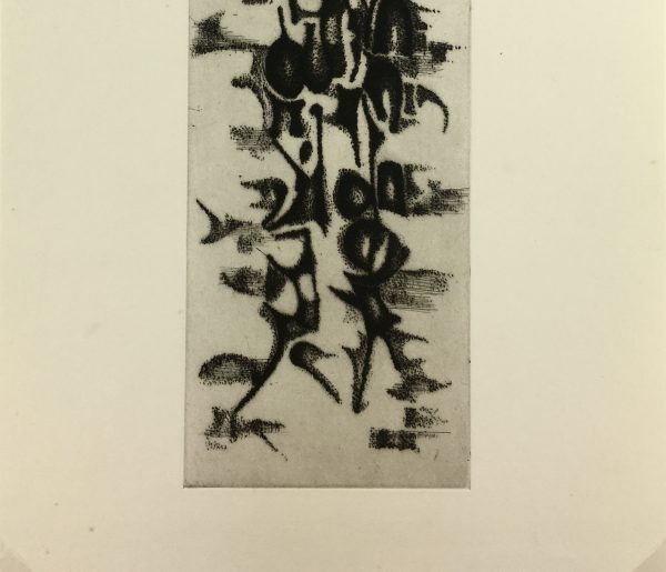 Black & White Modern Original Art - Otherworldly, Grangié, French, c.1960