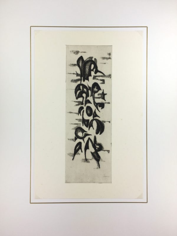 Black & White Modern Original Art - Otherworldly, Grangié, French, c.1960