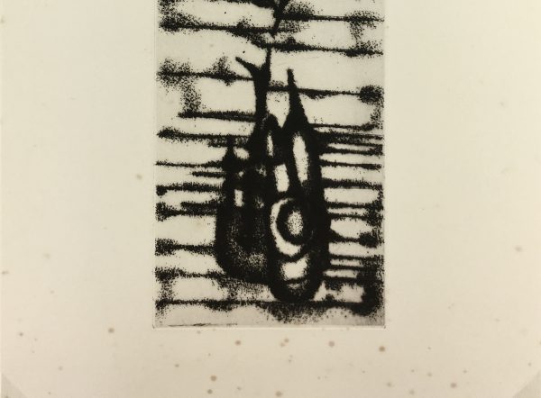 Black & White Modern Original Art - Otherworldly, Grangié, French, c.1960